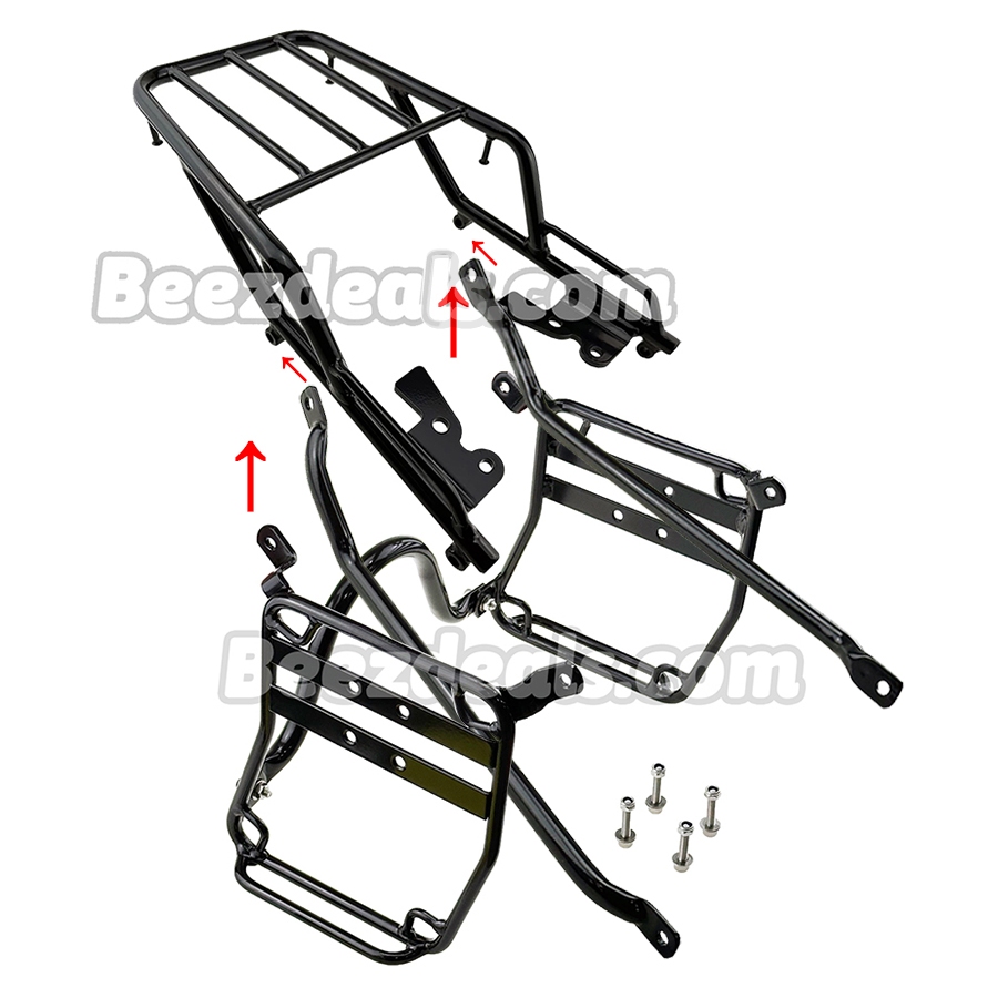 ชุดตะแกรงหลัง แร็คข้าง ขาค้ำ Yamaha PG-1