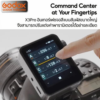 Godox Trigger X3Pro, TTL Wireless Flash Trigger 2.4GHz / Godox Thailand