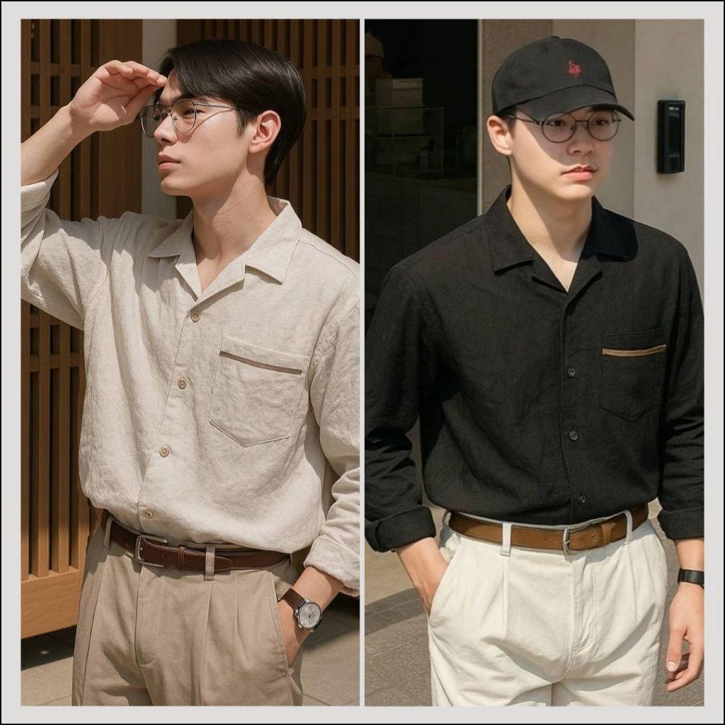 11.WOLF Korea Line Shirt เสื้อเชิ๊ตแขนยาว / S52