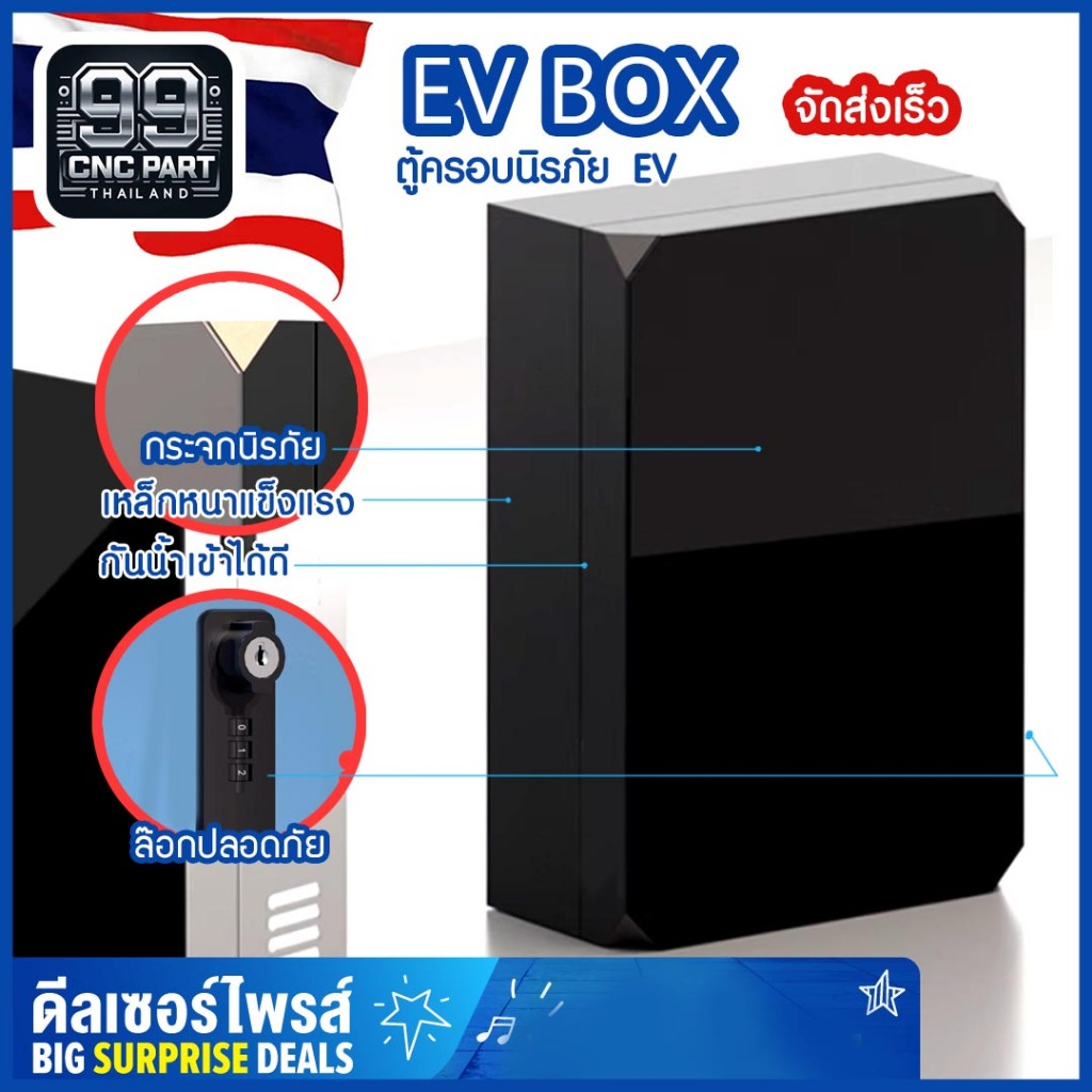 ตู้ EV box /ตู้ไฟ wall charger / ตู้ไฟชาร์จรถEV Charger/ Protection Box / ตู้เก็บอุปกรณ์ชาร์จไฟรถ EV