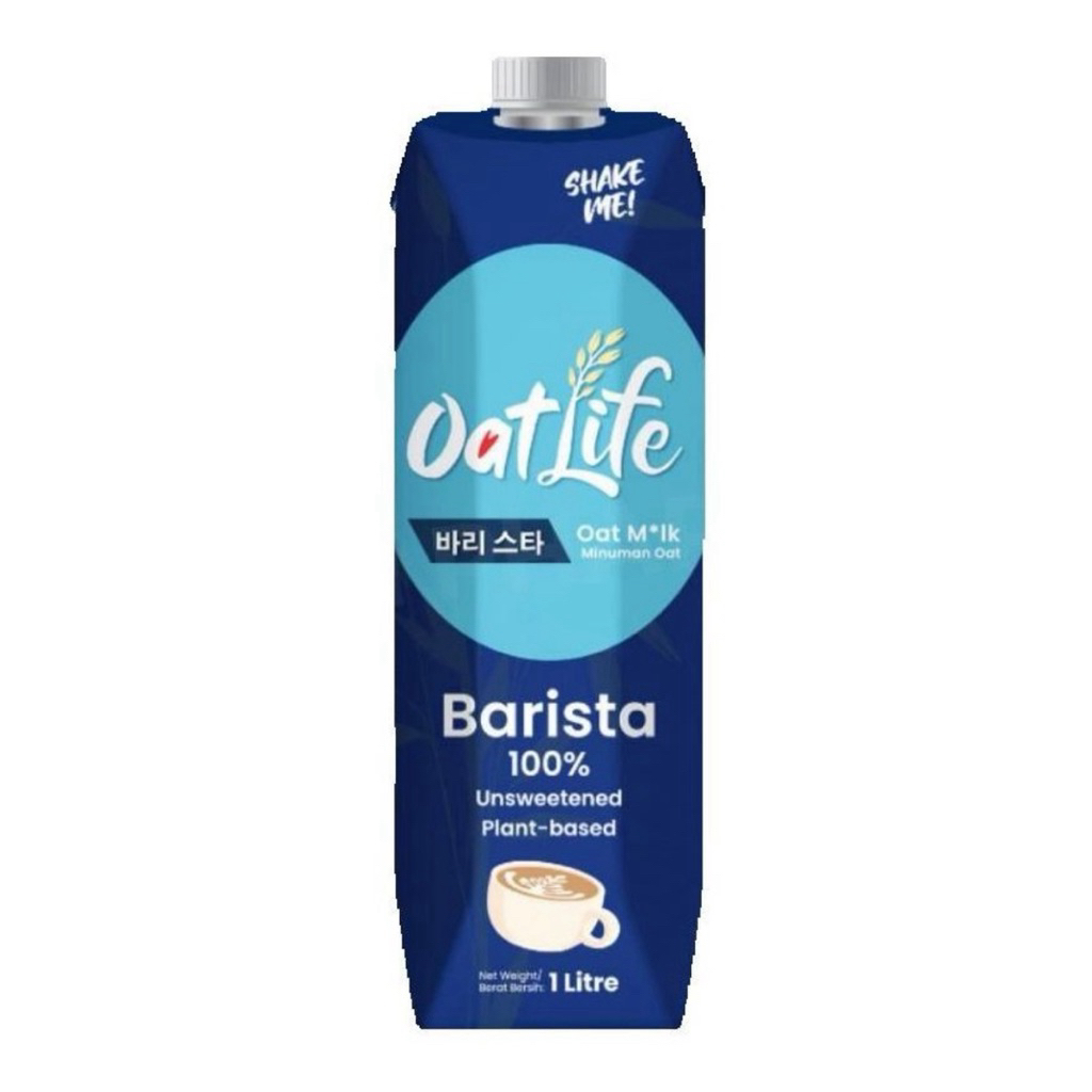 [ส่งด่วน] OatLife Barista Oat Milk 1L. Unsweented Plant-Based นมโอ๊ตสำหรับบาริสต้า