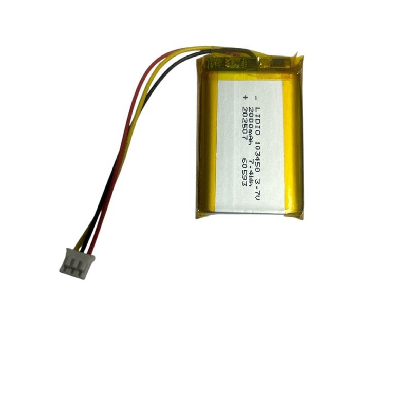 103450 ปลักเสียบ ph2.0 ขนาด 3 สาย 2000mAh สำหรับ เอฟเฟค blackbox