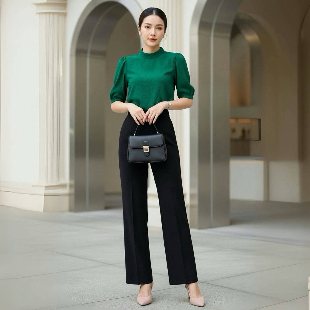 MATCH ME BB Pant กางเกงฮานาโกะขายาว