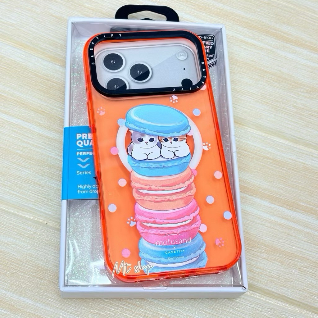 🎉Mobest เคสมือถือ ลายขนมมาการอง แม่เหล็กรองรับการชาร์จไร้สาย สำหรับรุ่น iP 17 17pro 17promax
