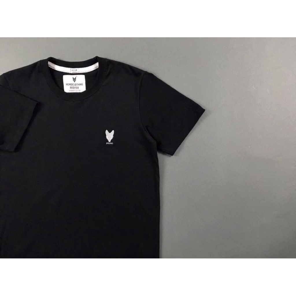 เสื้อยืดสีดำ เสื้อยืดMEMO