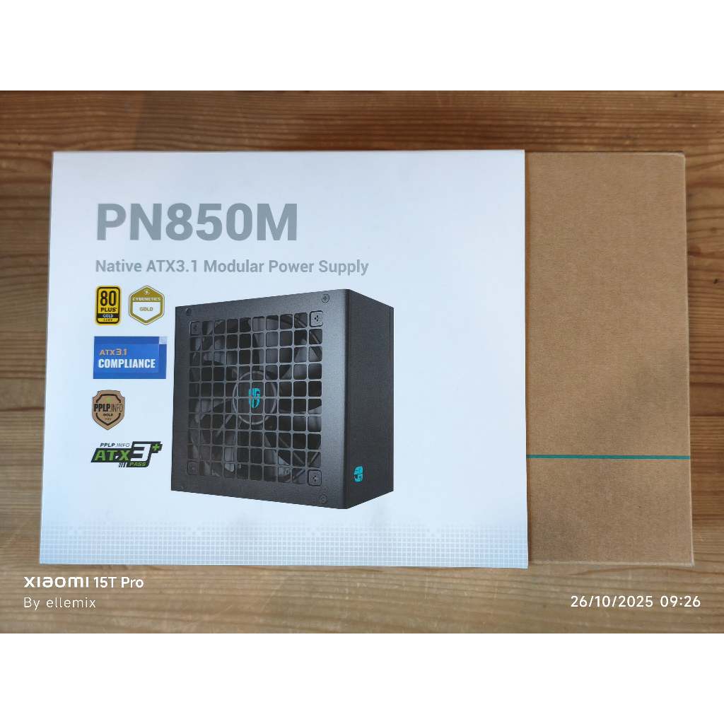 PSU DEEPCOOL PN850M - 850W 80PLUS GOLD(BLACK)(ATX) เพาเวอร์มือสอง ประกันศูนย์ไทย ครบกล่อง ใช้งานปกติ
