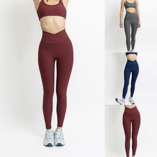 Harmoniq Flow : Legging ผ้าร่อง  เอวสูงทรงวี เก็บช่วงหน้าท้อ…