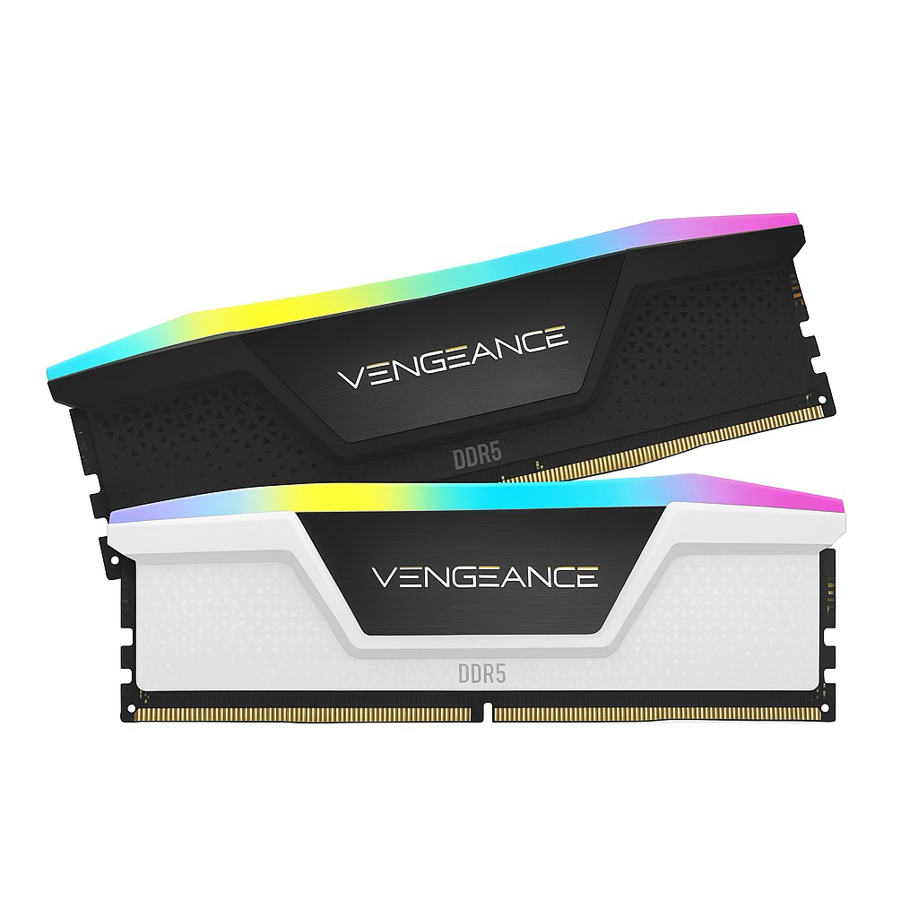 32GB (16GBx2) DDR5 5600MHz RAM CORSAIR VENGEANCE RGB DDR5 (WHITE)