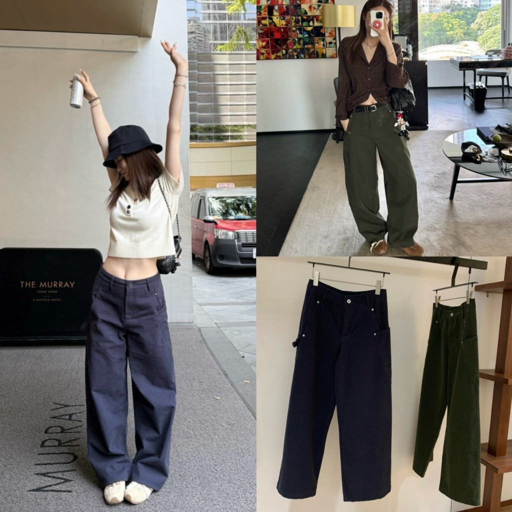 กางเกงขายาวมีกระเป๋ารุ่น 7478 TAG WG.WE 🇰🇷