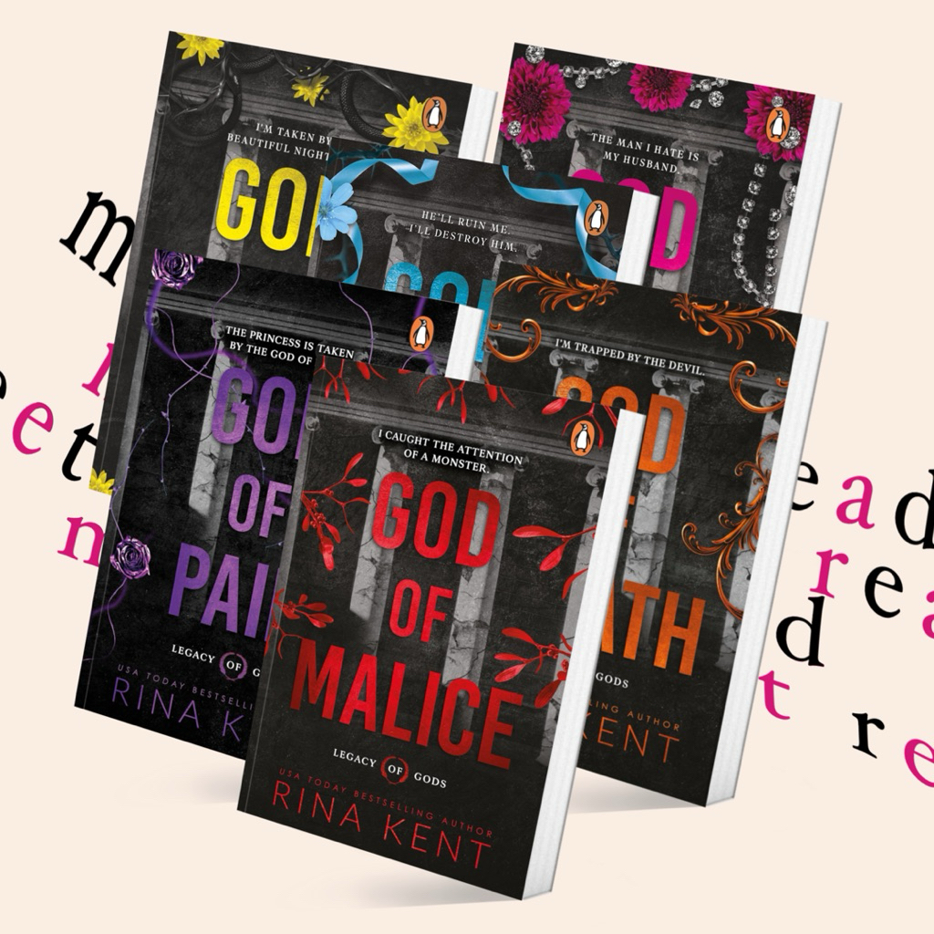 God of Malice #1 / God of Pain #2 / God of Wrath #3 by Rina Kent (หนังสือภาษาอังกฤษ)