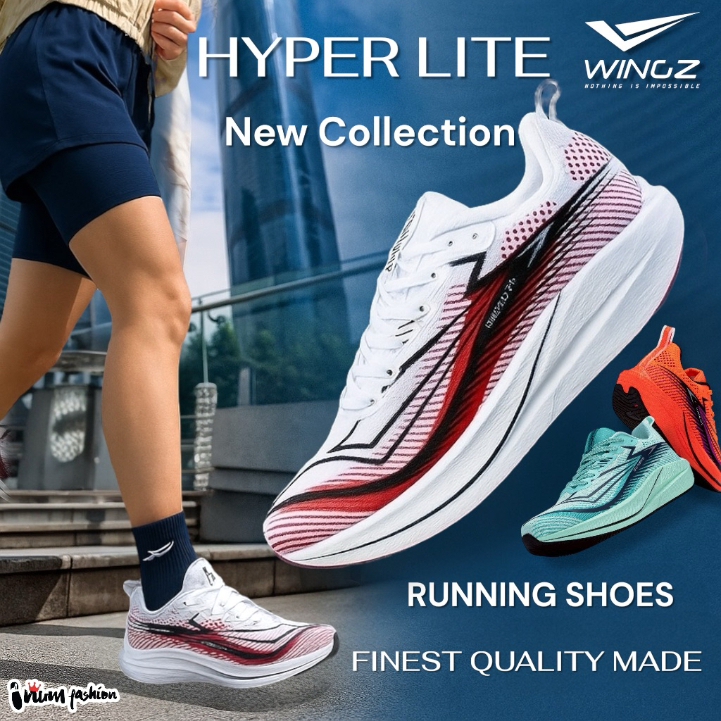 NFshoes รองเท้าผ้าใบ Wingz รุ่น Hyper Lite Running shoes ใส่ออกกำลังกาย น้ำหนักเบา  WZ-M553 WZ-M511 