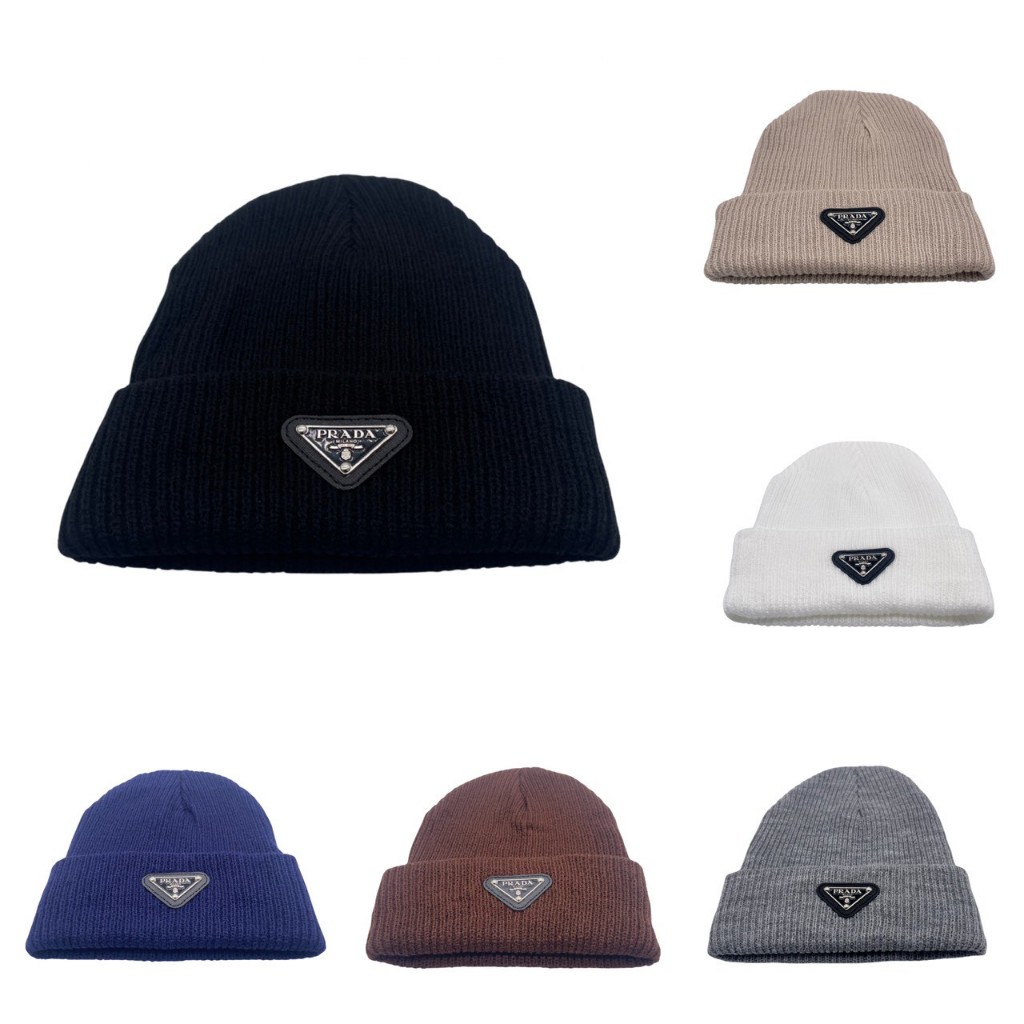 หมวกไหมพรม PD หมวกแฟชั่น 5สี ใส่หน้าหนาว คุณภาพดี ราคาถูก Knitted Winter Hat Beanies Fashion