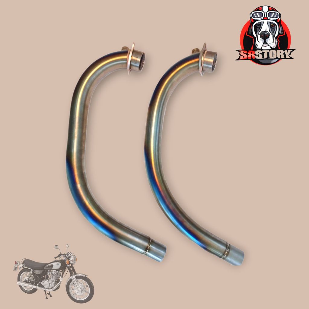 คอท่อSR400fiคอท่อไทเทเนียม