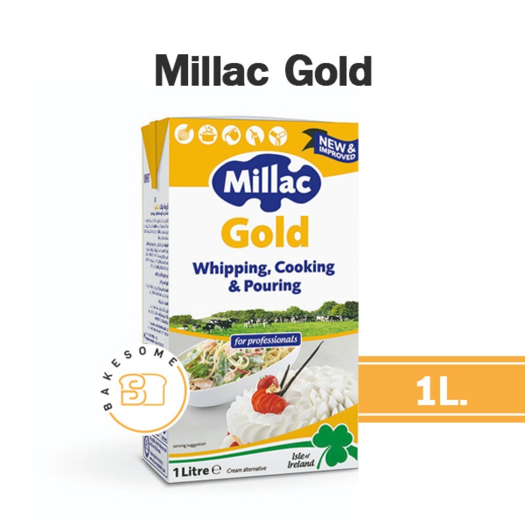 ***ส่งด่วน*** Millac Gold มิลแลค โกลด์ วิปปิ้งครีม Whipping Cream Non-Dairy นอนแดรี่ 1L