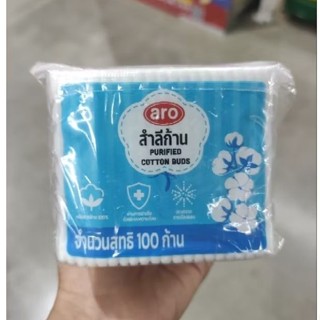 เอโร่ สำลีก้าน ห่อละ100ก้าน 6ห่อ(ก้านจิ๋ว)/ 12ห่อ