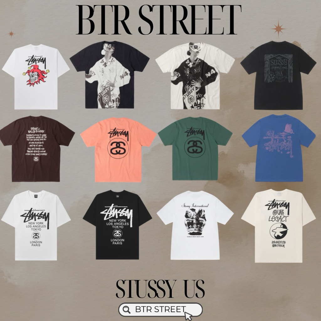 STUSSY US AUTHENTIC💯 [กดสั่งผ่านตะกร้าหน้าไลฟ์สดมีส่วนลดครับ]