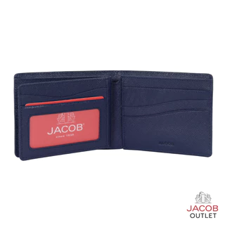 JACOB กระเป๋าสตางค์ชาย ลายSaffiano พร้อมช่องใส่รูปภาพ รุ่น 22622