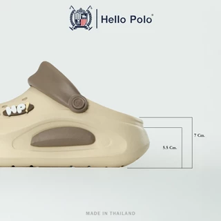 Hello Polo รองเท้าแฟชั่นผู้หญิง รองเท้าเปิดส้น ส้นหนา 5.5 ซม พื้นหนา ทนต่อการสึกหรอ กันลื่น ใส่เดินเล่น รุ่น HP8059