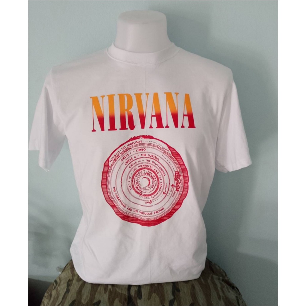 สายวินเทจต้องมี เสื้อวง Nirvana ปี1988 รุ่นแรก สีขาว สีแน่น ไม่มีหลุด! ส่งฟรีมีปลายท