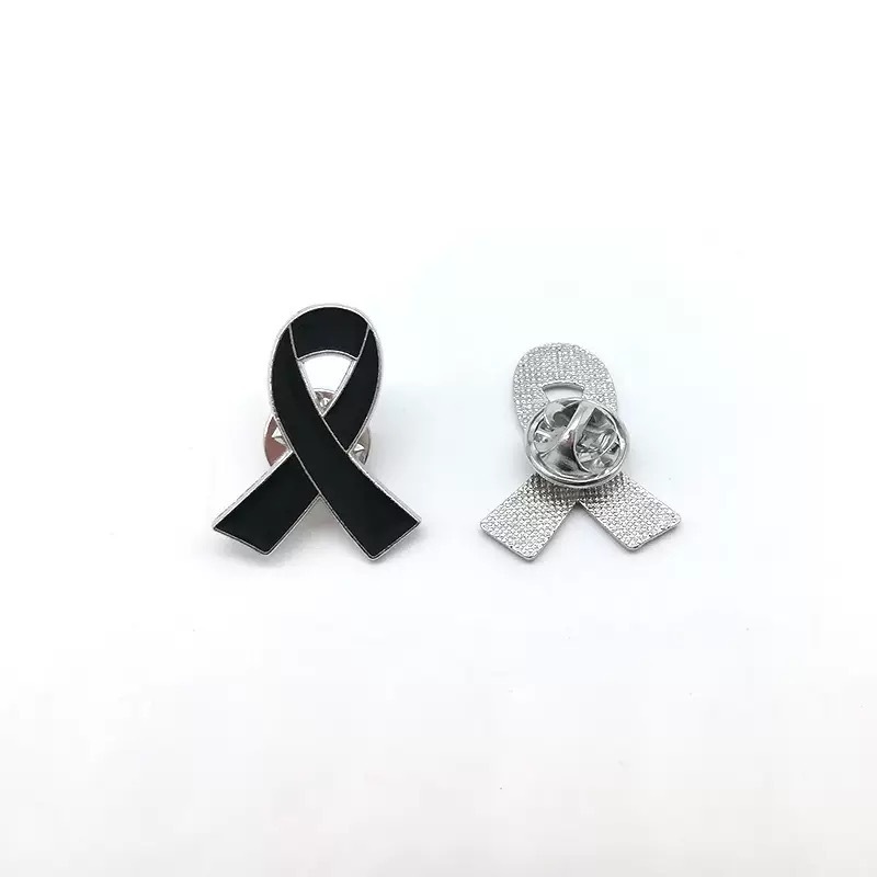 [มีสินค้าพร้อมส่ง จัดส่งกรุงเทพฯ] โบว์เข็มกลัด โบว์ไว้อาลัย เข็มกลัดติดเสื้อ
