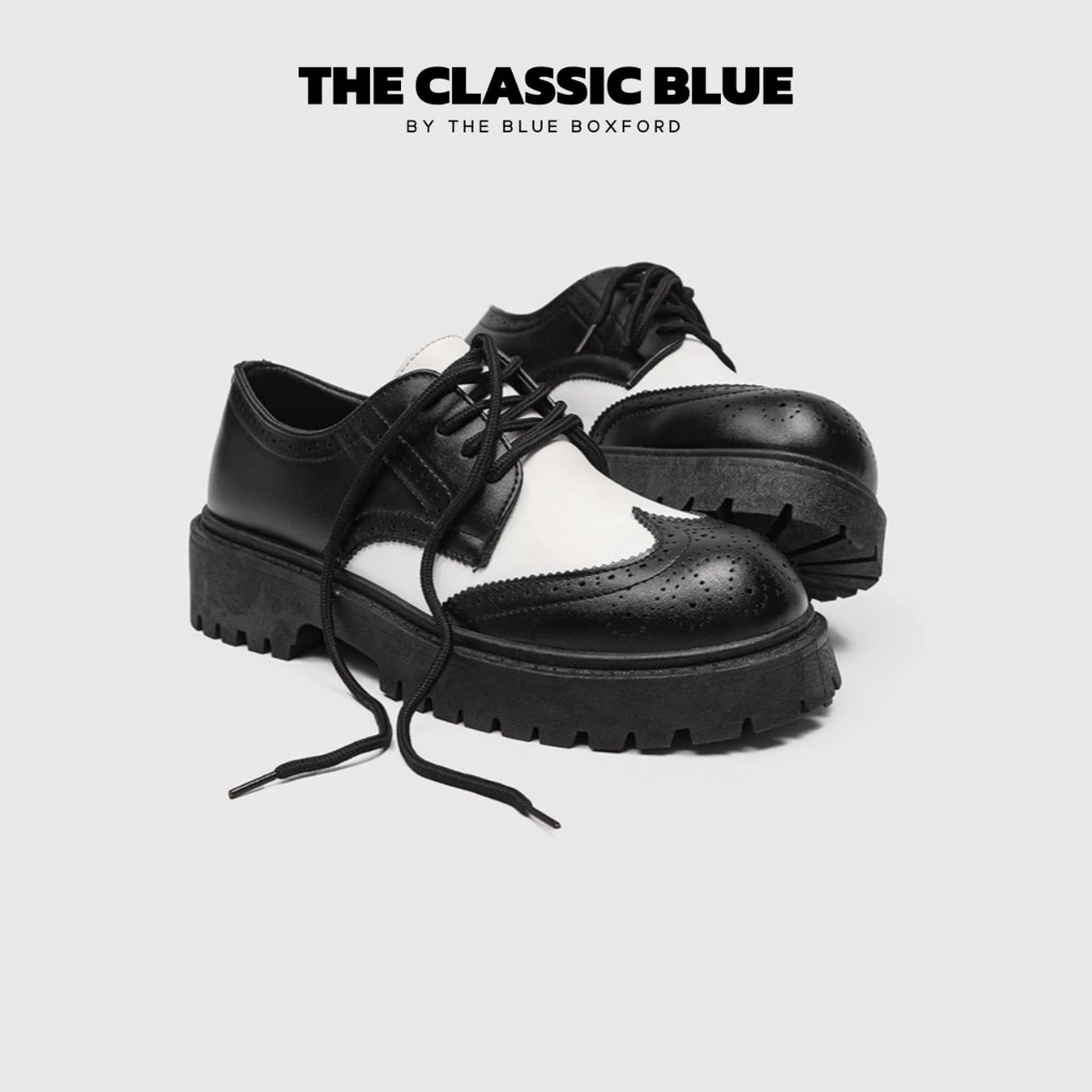 (พร้อมส่ง) The Classic blue - Wondo wingtip shoes รองเท้าหนัง - ไซส์ใหญ่สุด 44 ยาว 27.5 ซม.