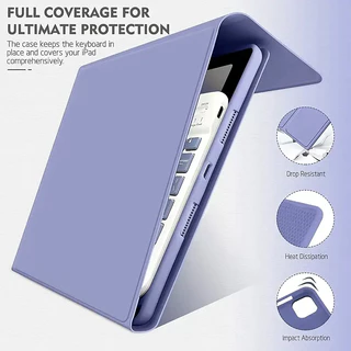 เคส iPad gen11 A16 2025 gen10 เคสคีย์บอร์ดไทย iPadที่มีคีย์บอร์ดในตัวพร้อมช่องเสียบปากกา gen7/8/9,Pro 11 Air3/4/5/6/7/8