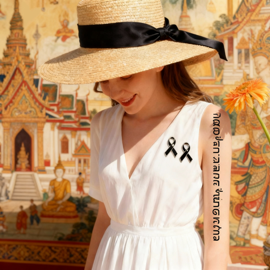 สไตล์โมเดิร์นโบว์สีดำ  เครื่องประดับเข็มกลัดสีดำ  ปุ่มสีดำคอคู่  เข็มกลัดนานาชาติ AIDS  โลโก้ส่งเสริ