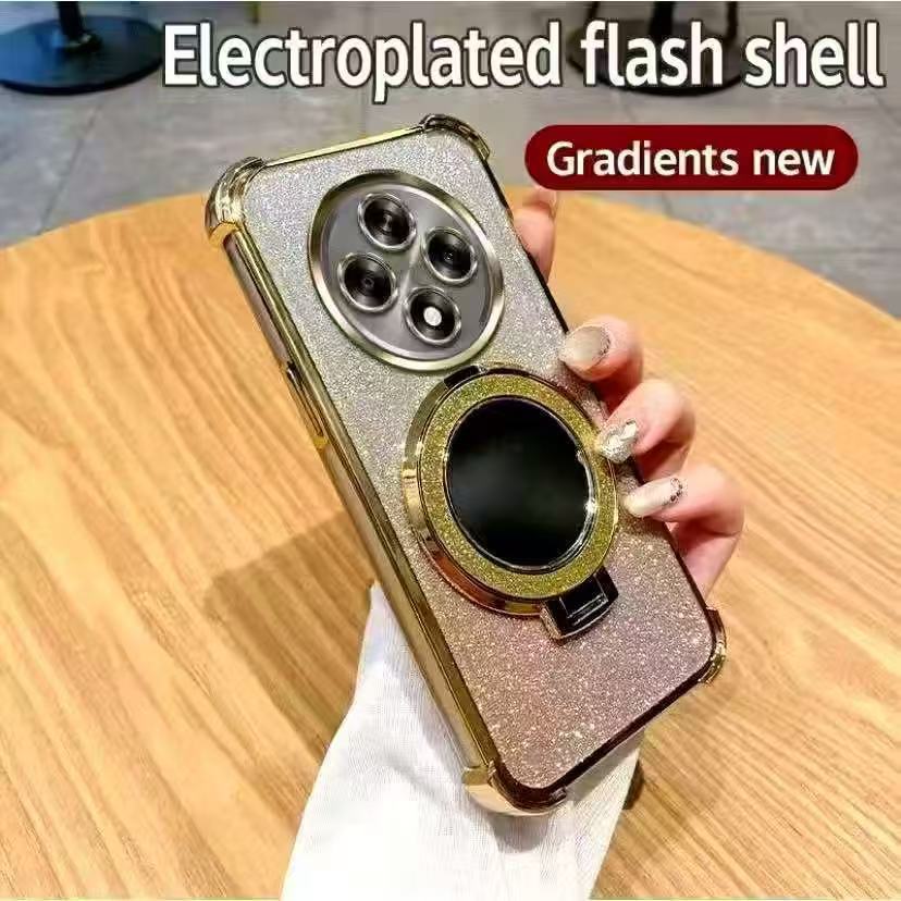 เคสกากเพชร+ขา สำหรับ Xiaomi Redmi 14C / PoCo C75 Redmi A3 เคสกันกระแทกพร้อมขาตั้ง