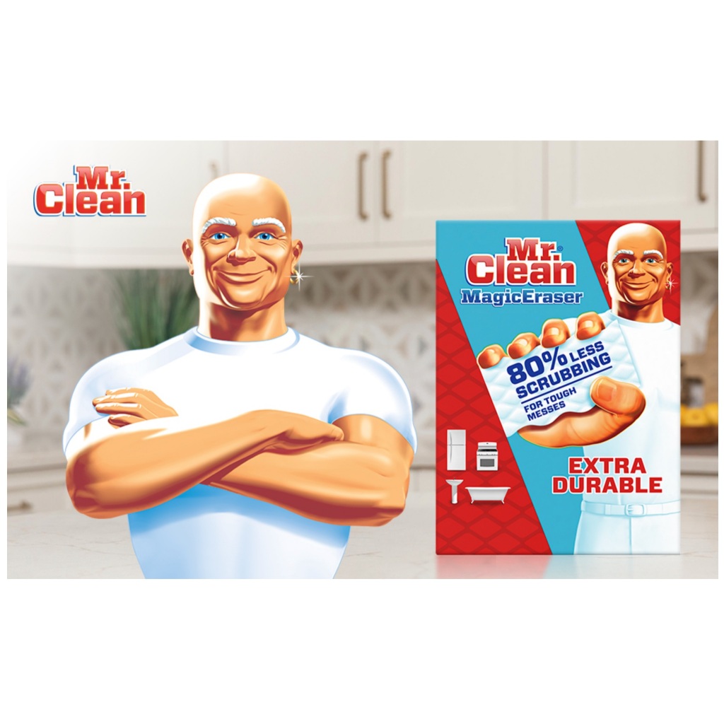 Mr. Clean Magic Eraser, Extra Durable, Multi Purpose Cleaning Pad, Shoe, Bathroom, Shower, Kitchen, Car Window, 10 count ราคา ถูกที่สุด ดีลบีเคเค แกลเลอรีภาพที่ 8
