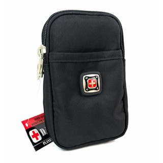 Chinatown Leather กระเป๋าผ้าDAKARร้อยเข็มขัด ผ้าซิปคู่+ช่องห…