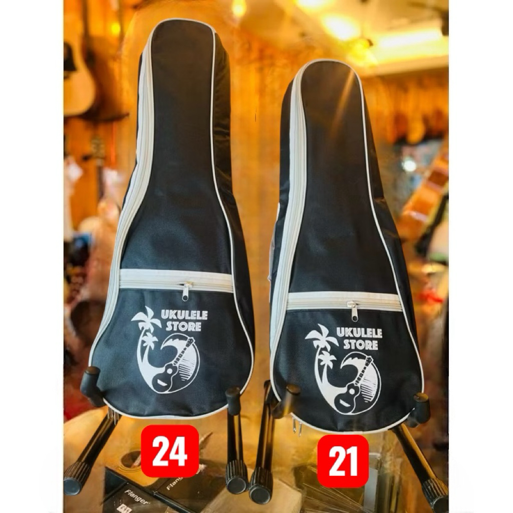 กระเป๋าอูคูเลเล่บุฟองน้ำ Ukulele Store Gig bag มี 2 ขนาดให้เลือกค่ะ24 นิ้วทรงConcertและ 21 นิ้วทรง Sopanroในราคาเท่ากัน