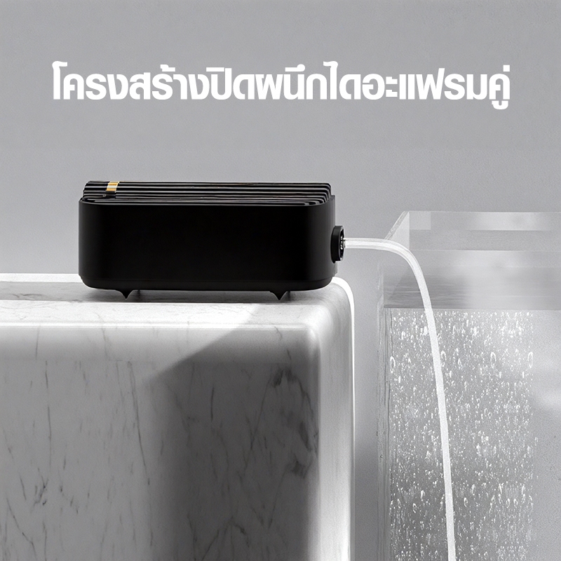 2ทางปั๊มลมตู้ปลาตู้กุ้งและสัตว์น้ำทุกชนิด ปั๊มลมออกซิเจน ปรับระดับลมได้airpumpเสียงเบาใช้พลังงานน้อย - รูปที่ 4