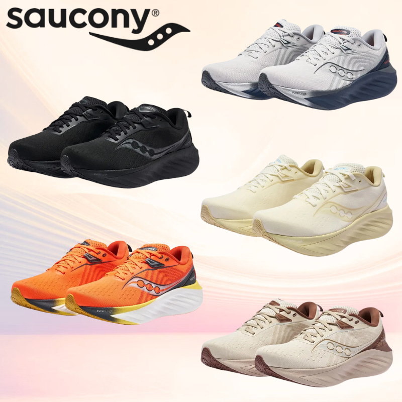 【ของแท้ 100%】Saucony Triumph 22 รองเท้าวิ่งระบายอากาศ รองเท้ากีฬารุ่นฮิต