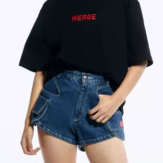 Merge Official - Hazel Denim Shorts Merge (พร้อมส่ง)