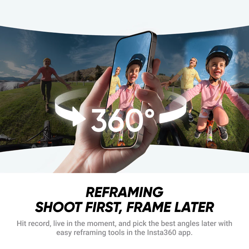 【New Arrival】Insta360 X4 Air - น้ําหนักเบา 165g 8K 360 กล้องน้ำหนักเบา พกพาสะดวก ภาพคมชัด กันสั่นไหว ถือมือหรือใส่กระเป๋ thumbnail 9