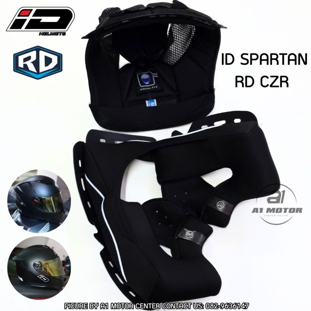 อะไหล่ นวม หมวกกันน็อค ID รุ่นSpartan และรุ่น RD Random CZ-R BT ของแท้ตรงรุ่นเท่านั้น