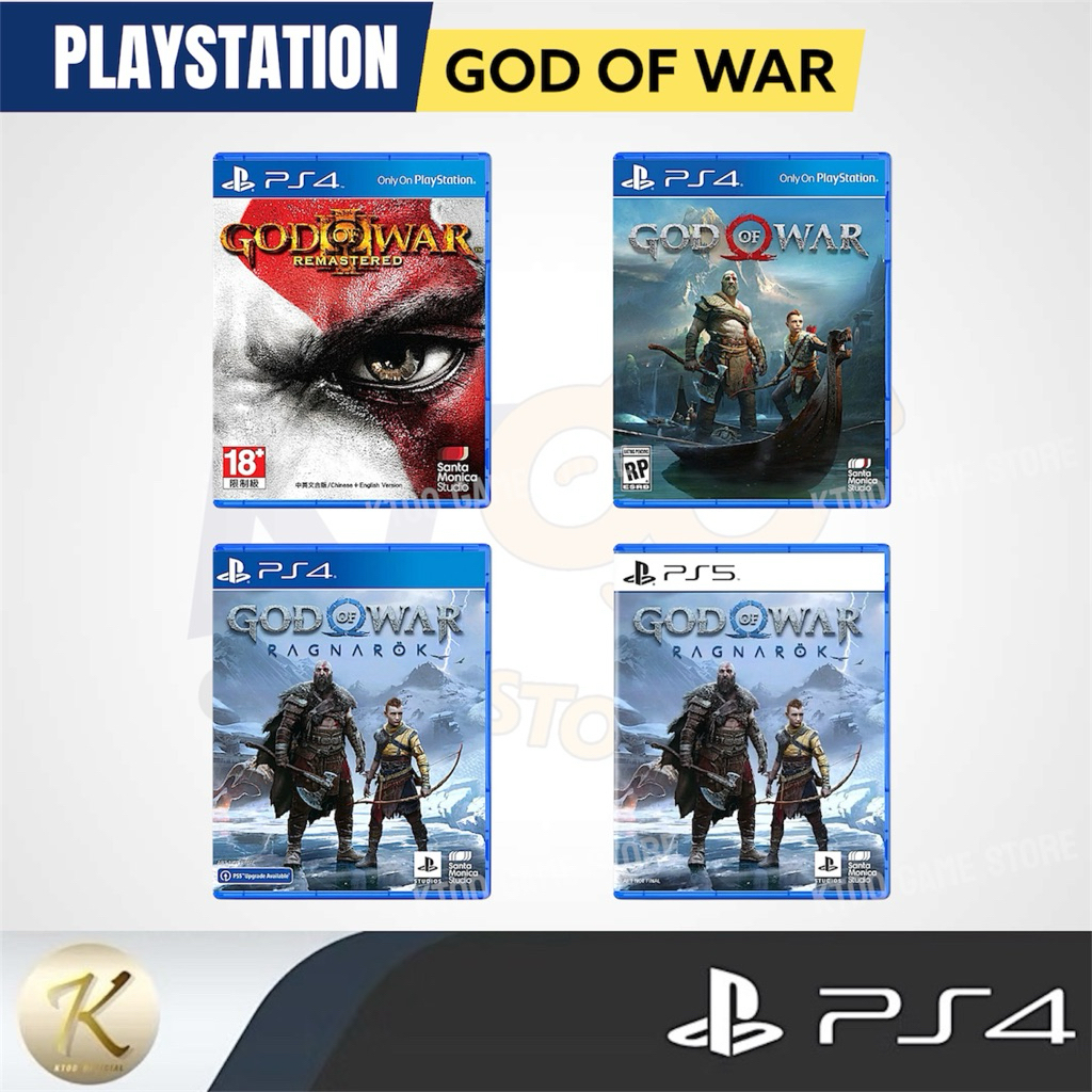 รวมแผ่นเกมส์ PS4-PS5 : God of War รวมหลายภาค (God of war 3) (God of war 4) Ragnarok ✅(มือสอง สินค้าพ