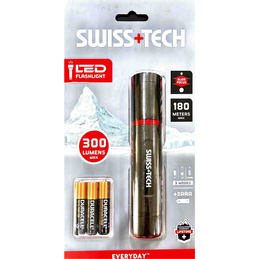 SWISS+TECH รุ่น ST031004 ไฟฉาย 300Lumen
