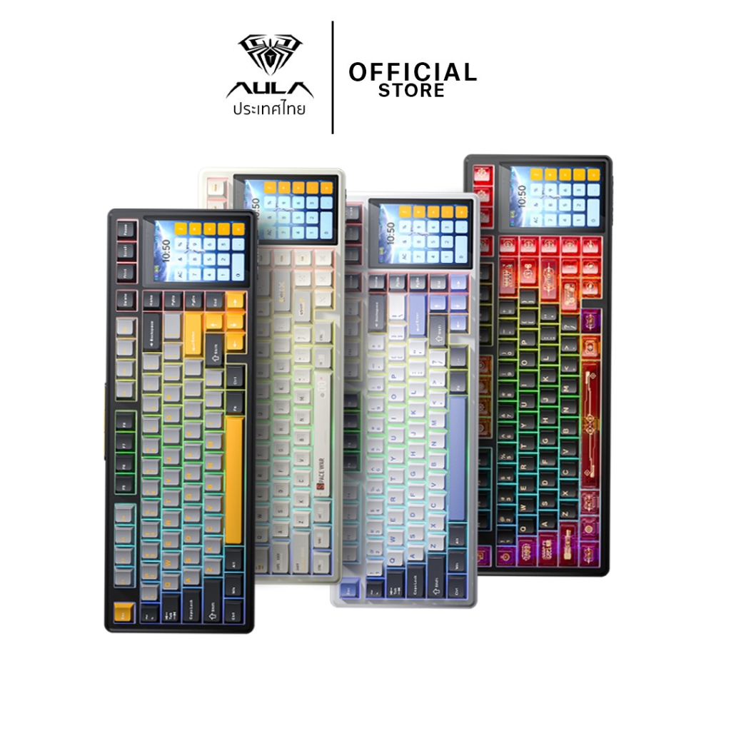 คีย์บอร์ดไร้สาย - AULA L99 - Display Gasket Mechanical Keyboard คีย์อังกฤษ รับประกัน 2 ปี