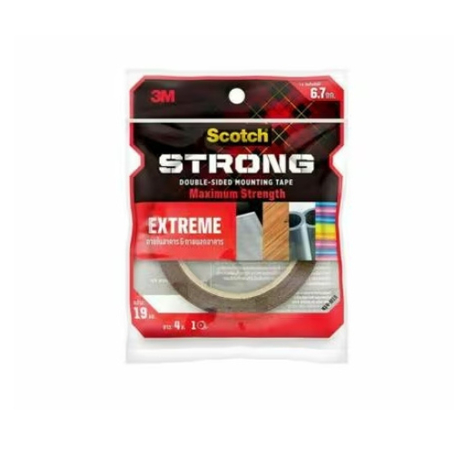 3M Scotch เทปกาว2หน้า เทปกาวสองหน้าแรงยึดติดสูง Extreme Mounting Tape #414 สำหรับใช้ภายในอาคารเเละนอ