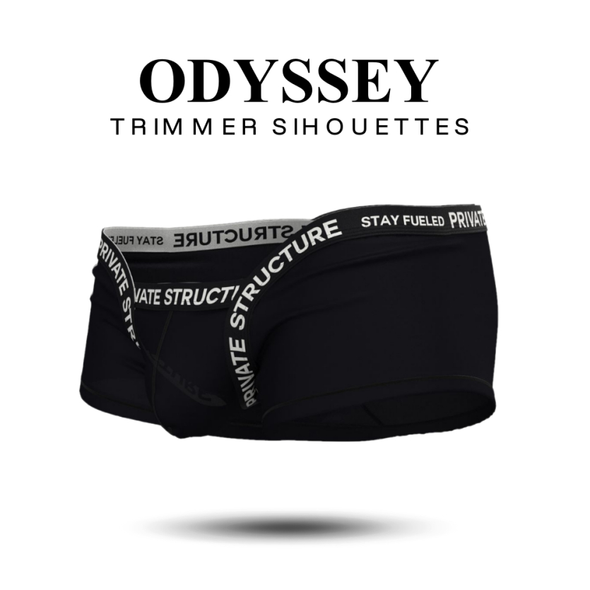 Private Structure รุ่น Essence Odyssey Fundoshi Trunk – Mode Black [4819]