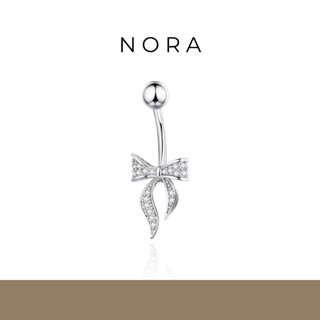 Jewelry แหวนสะดือ ปุ่มท้องแหวน สเตนเลส แบบโบว์ ใกล้ชิด เจาะส…