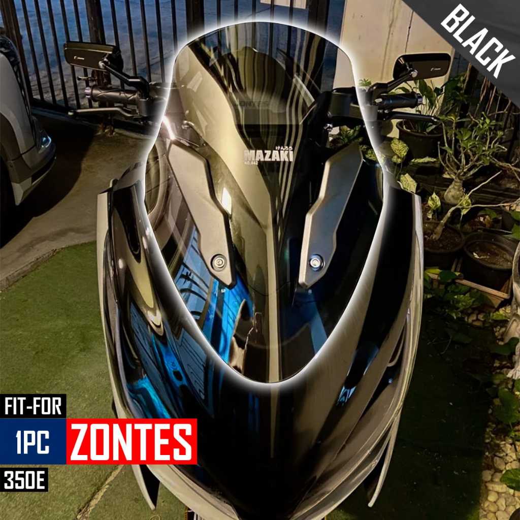 ชิวหน้า เลนส์สีดำ/เลนส์ใส สำหรับรุ่น ZONTES 350E  1ชิ้น