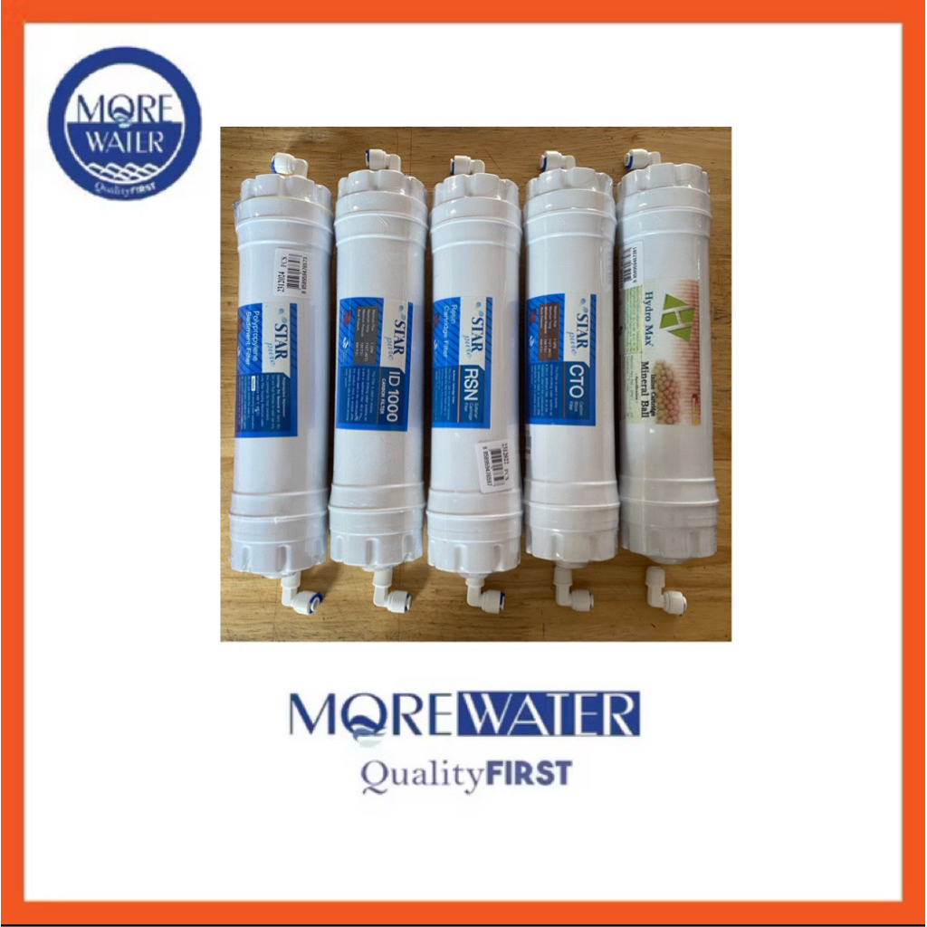 Set Resin Filter Star Pure 5 Stages & Mineral Ball Filter