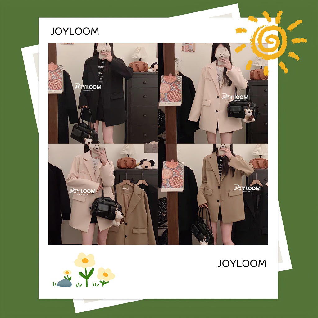 เสื้อเบลเซอร์แขนยาว แต่งดีเทลกระเป๋า โทนสีพาสเทลใส่แมทช์ง่าย Clothing Lady