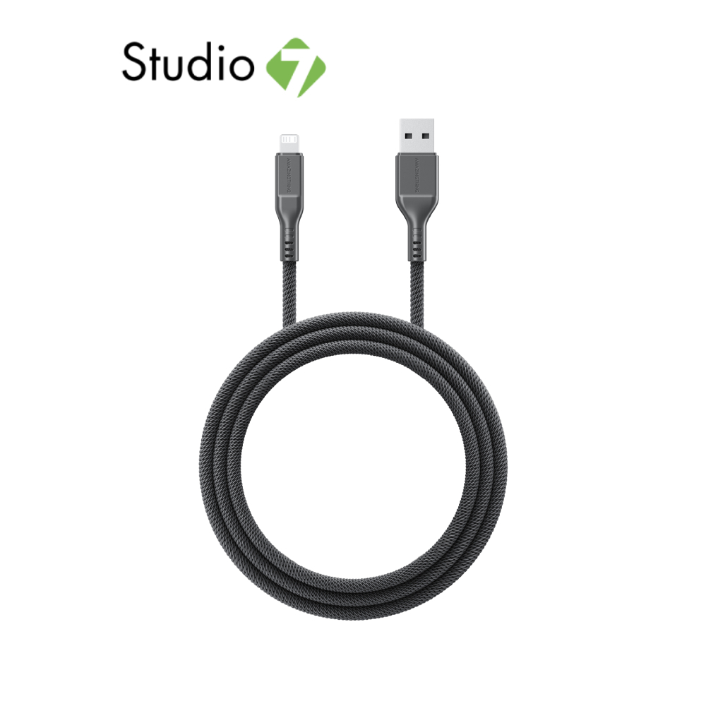 สายชาร์จ AMAZINGthing USB-A to Lightning Thunder Pro I 7X 1.1M Black by Studio7