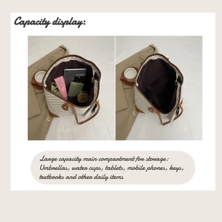 กระเป๋าถือคลาสสิกสำหรับผู้หญิง นำกระเป๋าใส่เหรียญมาด้วย Waterproof Tote Bag