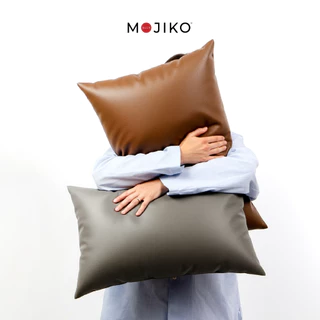 Mojiko หมอนหนุนใยสังเคราะห์หุ้ม หนัง - PVC 46ซมx71ซม ใบใหญ่พิเศษ