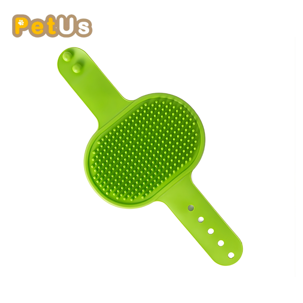 แปรงนวดแมว แปรงนวดขน แปรงอาบน้ำสัตว์ Pet Shower Brush ใช้งานง่าย จับได้ถนัดมือ ช่วยกระตุ้นผิวและกำจัดขนที่หลุด