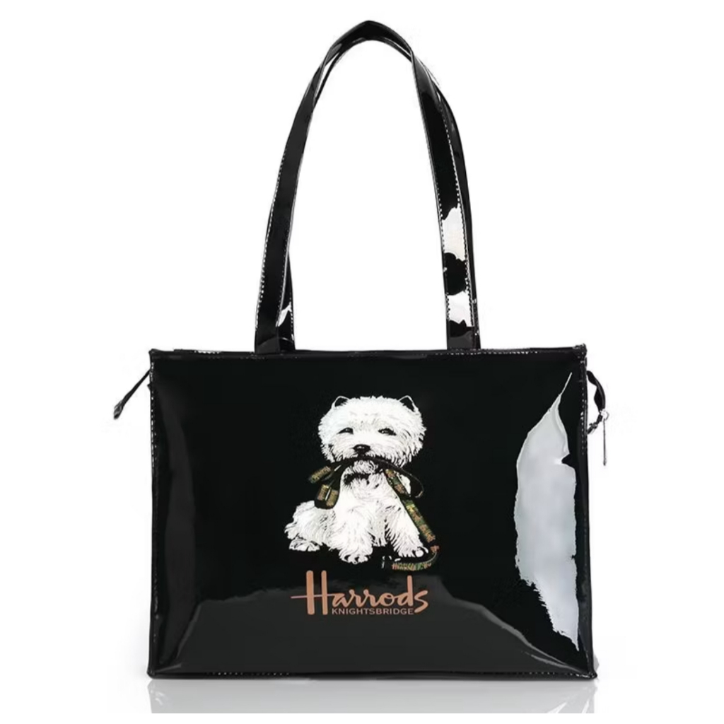กระเป๋าสะพายไหล่ กันน้ำ Harrods_London Shopping Bag Large กระเป๋า Shopping Bag (Size L)